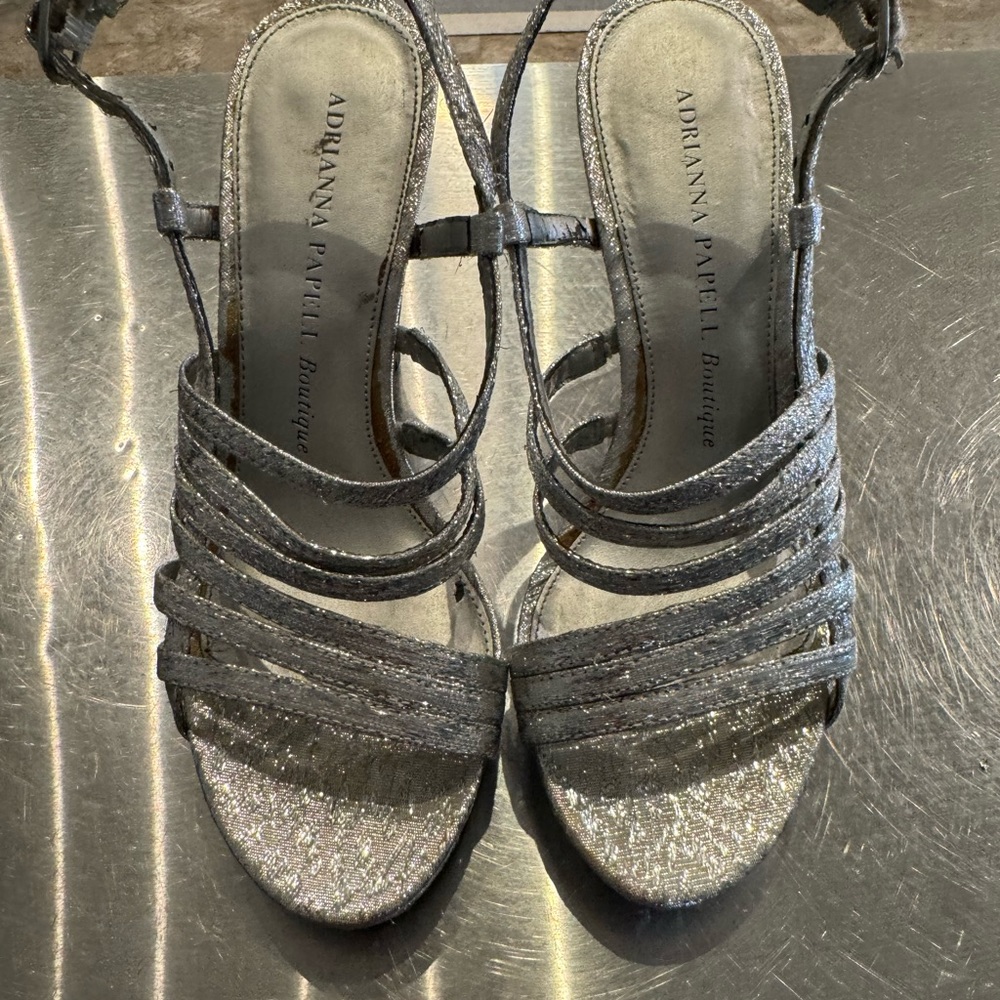 Ladies size 6 dressy strappy heels